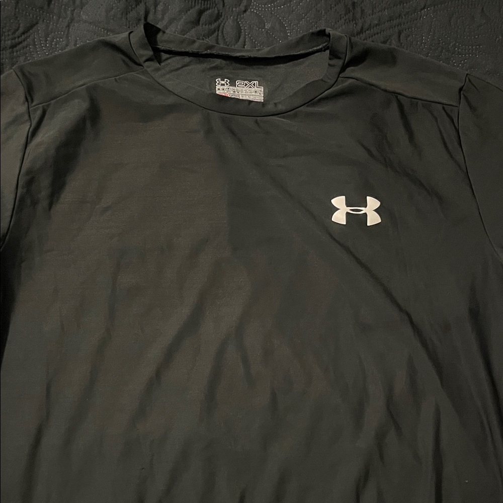 Under Armour Men's black Short Sleeve compression Tee